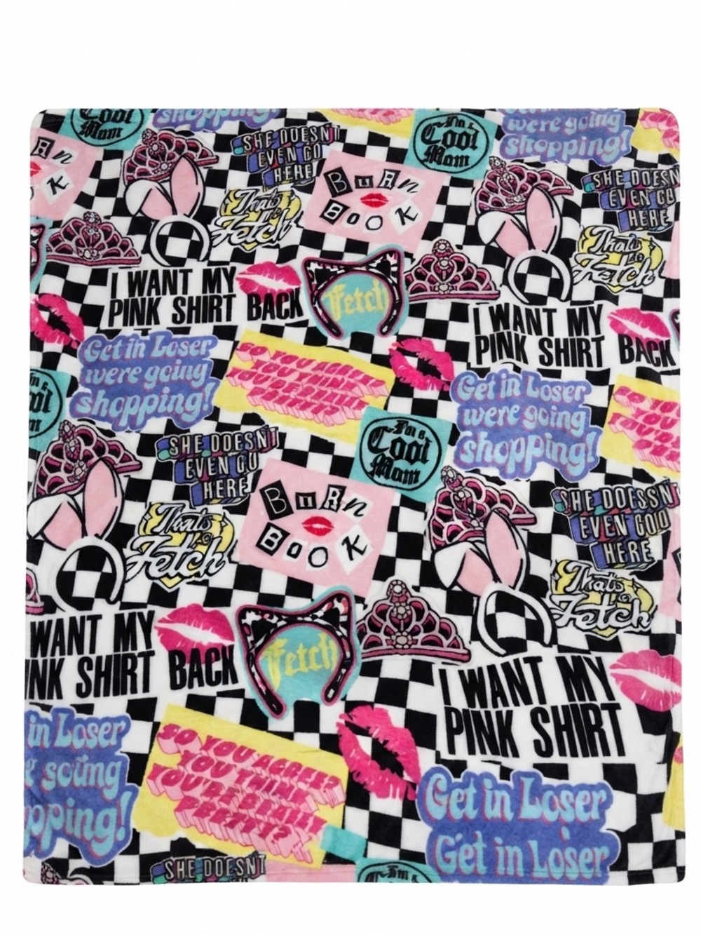 Mean girls plush throw blanket